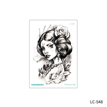 Load image into Gallery viewer, Waterproof Sweat-proof Flower Arm Tattoo Stickers for Men and Women's Personality Large Flower Arm Disposable Tattoo Stickers