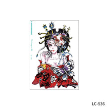 Load image into Gallery viewer, Waterproof Sweat-proof Flower Arm Tattoo Stickers for Men and Women's Personality Large Flower Arm Disposable Tattoo Stickers