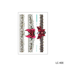 Load image into Gallery viewer, Waterproof Sweat-proof Flower Arm Tattoo Stickers for Men and Women's Personality Large Flower Arm Disposable Tattoo Stickers