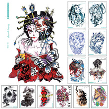 Load image into Gallery viewer, Waterproof Sweat-proof Flower Arm Tattoo Stickers for Men and Women's Personality Large Flower Arm Disposable Tattoo Stickers