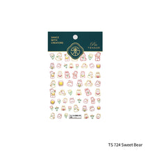 Load image into Gallery viewer, Transparent Relief Nail Sticker Creative Bear Light and Thin Fashion Nail Enhancement Sticker Back Glue Nail Sticker