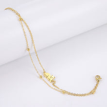 Load image into Gallery viewer, Cute Animal Cat Double-layer Bracelet for Women Titanium Steel Cat Charm Bead Chain Bracelet Trend Jewelry Valentine Gift