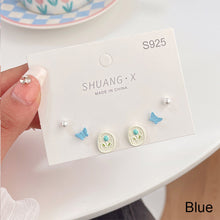 Load image into Gallery viewer, 6pcs/set Simple Niche Tulip Earrings Pink Blue Alloy Ear Studs Earrings Delicate Jewelry Accessories for Women
