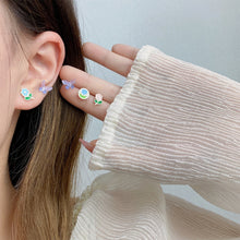 Load image into Gallery viewer, Exquisite Small Tulip Flower One-week Earring Set Temperamental Simple Ear Studs Alloy Earrings Jewelry for Women