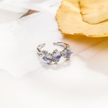 Load image into Gallery viewer, Fashion Moonlight Stone Inlaid Ring Opening Adjustable Alloy Ring Niche Simple Ring Women Jewelry Accessory