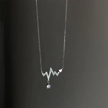 Load image into Gallery viewer, Heartbeat Pendant Necklace Niche Personalized Collarbone Chain Alloy Necklace Jewelry Accessory for Women