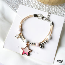 Load image into Gallery viewer, Fashion Versatile Alloy Pendant Bracelet Adjustable Creative Butterfly Star Moon Ceramic Beaded Bracelet Women Jewelry