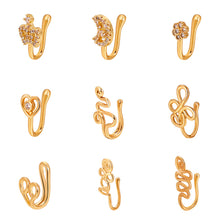 Load image into Gallery viewer, Non-perforated U-shaped Nose Clip Star Love Crown Nose Ring Fashion Creative Nasal Ornament Jewelry Accessory