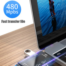 Load image into Gallery viewer, OTG SD Card Reader Flash Drive Smart Memory Card Reader Type C Cardreader Type C Adapter USB2.0 TF Card Adapter Micro