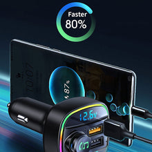 Load image into Gallery viewer, Bluetooth 5.0 FM Transmitter Handsfree Car Radio Modulator MP3 Player With 22.5W USB Super Quick Charge Adapter for Car