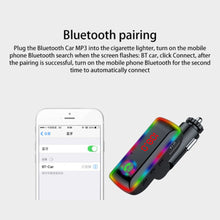 Load image into Gallery viewer, F11 Car Bluetooth 5.0 FM Transmitter Car Charger Fast Charging Card Bluetooth Player Receiver U Disk With Atmosphere Lamp