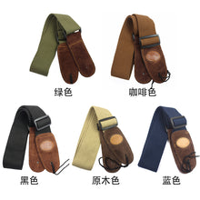 Load image into Gallery viewer, Nylon Guitar Strap Cowhide Head Electric Guitar Folk Guitar Acoustic Guitar Universal Adjustable Guitar Strap