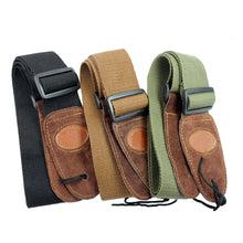 Load image into Gallery viewer, Nylon Guitar Strap Cowhide Head Electric Guitar Folk Guitar Acoustic Guitar Universal Adjustable Guitar Strap