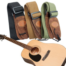 Load image into Gallery viewer, Nylon Guitar Strap Cowhide Head Electric Guitar Folk Guitar Acoustic Guitar Universal Adjustable Guitar Strap