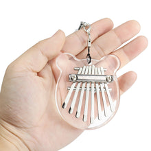 Load image into Gallery viewer, 1PC 8 Key Mini Kalimba Thumb Piano Wooden Small Wearable Musical Instrument Pendant Mbira Gift Finger PianoFor Adult Kids