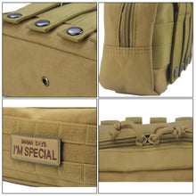 Load image into Gallery viewer, Molle Pouch Military Tactical Waist Bag EDC Tools Zipper Waist Belt Pack Phone Case Pocket Army Molle Hunting Bag