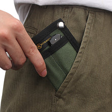 Load image into Gallery viewer, Outdoor Mini Foldable Card Clip Wallet Hanging Waist Bag Multifunctional EDC Storage Bag Canvas Wallet Bag