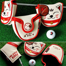 Load image into Gallery viewer, Cat Head Golf Club Wooden Rod Push Rod Protective Cover Pu Leather Anti-Fouling And Waterproof Cover