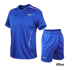 Load image into Gallery viewer, Sports Suit Men's Summer Speed Dry Running Clothes Gym Fitness Short Sleeve Breathable Thin Style Large Size Leisure Suit M-5Xl