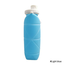 Load image into Gallery viewer, Creative Silicone Folding Water Bottle Outdoor Sports Fitness Cycling Travel Portable Foldable Retractable Portable Cup 600ML