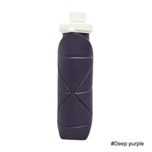 Load image into Gallery viewer, Creative Silicone Folding Water Bottle Outdoor Sports Fitness Cycling Travel Portable Foldable Retractable Portable Cup 600ML