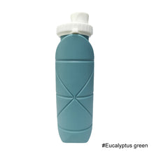 Load image into Gallery viewer, Creative Silicone Folding Water Bottle Outdoor Sports Fitness Cycling Travel Portable Foldable Retractable Portable Cup 600ML