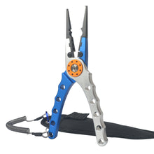 Load image into Gallery viewer, Professional Fishing Gear Multifunctional Aluminum Fishing Pliers Hook Remover Scissors Fishing Tools Fishing Equipment Fishing Tong