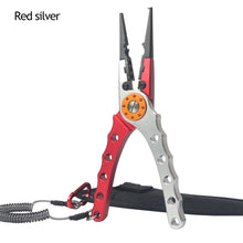 Load image into Gallery viewer, Professional Fishing Gear Multifunctional Aluminum Fishing Pliers Hook Remover Scissors Fishing Tools Fishing Equipment Fishing Tong