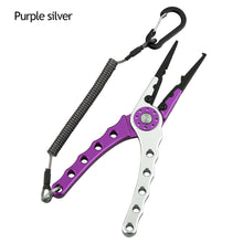 Load image into Gallery viewer, Professional Fishing Gear Multifunctional Aluminum Fishing Pliers Hook Remover Scissors Fishing Tools Fishing Equipment Fishing Tong