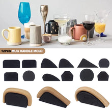 Load image into Gallery viewer, 12Pcs Pottery Cup Handle Making Molds Convenient Lightweight Compact Clay Mug Handles Making Tool Various Shapes Molds Pottery Shop