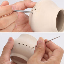Load image into Gallery viewer, 6pcs/set Stainless Steel Hole Puncher for Pottery Clay Holing Sculpture Carving Cutting Puching Tools Pot Vase Moldeling Tool