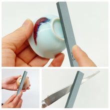 Load image into Gallery viewer, P320 Polishing Stone #320 Pottery Tools Grinding Ceramic Whetstone Ceramic Bottom Sticky Glaze Polishing Grinding Tools