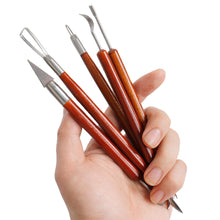 Load image into Gallery viewer, 6pcs/set Pottery Sculpting Tools Clay Ceramic Modeling Tools Plaster Sculpting Tool Kit DIY Clay Crafts Modeling Tools