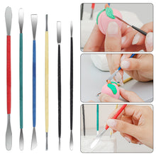 Load image into Gallery viewer, 6pcs/set Stainless Steel Pottery Sculpting Tools Clay Ceramic Modeling Tools Plaster Sculpting Tool Kit DIY Clay Crafts Modeling Tools