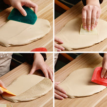 Load image into Gallery viewer, Pottery Rubber Scraper Cutter DIY Sculpture Ceramic Ploymer Clay Trimming Sculpture Shaping Tools Filming Scraper