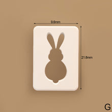 Load image into Gallery viewer, 0.5mm Fine Cut Animal Polymer Clay Cutter Easter Rabbit Bunny Bear Cat Soft Pottery Mold for Earring Jewelry Making Mold