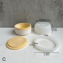 Load image into Gallery viewer, Round Bottle with Cover Silicone Molds DIY Cement Plaster Storage Jar Pottery Mould Concrete Art Making Supplies Decor