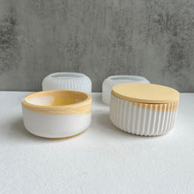 Load image into Gallery viewer, Round Bottle with Cover Silicone Molds DIY Cement Plaster Storage Jar Pottery Mould Concrete Art Making Supplies Decor
