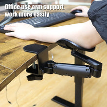Load image into Gallery viewer, Metal Ergonomic Arm Rest Wrise Support Computer Home Office Mouse Hand Desk Adjustable Mouse Pad Armrest Bracket Console