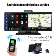 Load image into Gallery viewer, 10.26 Inch Car DVR 4K 3840*2160P GPS Carplay&Android Auto Dash Cam Dashboard GPS Navigation 5G WIFI Driving Recorder