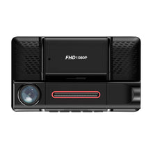 Load image into Gallery viewer, Three-lens Driving Recorder Hidden Front And Rear 3 Recording 4 Inch Car Inside And Outside Video Reversing Video Hd 1080p