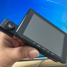 Load image into Gallery viewer, Three-lens Driving Recorder Hidden Front And Rear 3 Recording 4 Inch Car Inside And Outside Video Reversing Video Hd 1080p