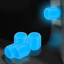 Load image into Gallery viewer, 4Pcs Luminous Car Valve Cap Dust-proof Decorative Tires Tyre Stem Covers Applicable Accessories Universal Motorcycle Bike