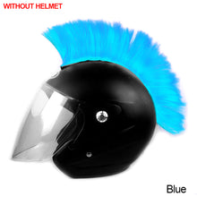 Load image into Gallery viewer, Motorcycle Helmet Wig Cuttable Decoration Helmet Decorations Cockscomb For Motocross Full Face Off Road Helmet Hair Sticker Paste