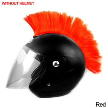 Load image into Gallery viewer, Motorcycle Helmet Wig Cuttable Decoration Helmet Decorations Cockscomb For Motocross Full Face Off Road Helmet Hair Sticker Paste