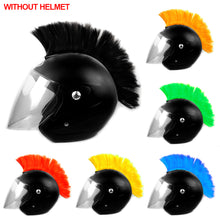 Load image into Gallery viewer, Motorcycle Helmet Wig Cuttable Decoration Helmet Decorations Cockscomb For Motocross Full Face Off Road Helmet Hair Sticker Paste