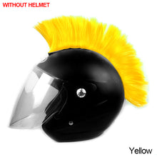 Load image into Gallery viewer, Motorcycle Helmet Wig Cuttable Decoration Helmet Decorations Cockscomb For Motocross Full Face Off Road Helmet Hair Sticker Paste