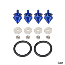 Load image into Gallery viewer, 4Pcs/Set Universal Car Spike Quick Release Fasteners Bumper Trunk Hatch Lids Release Attachment Fastener Aluminum