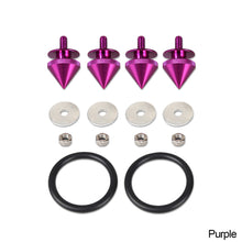 Load image into Gallery viewer, 4Pcs/Set Universal Car Spike Quick Release Fasteners Bumper Trunk Hatch Lids Release Attachment Fastener Aluminum