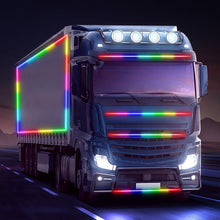 Load image into Gallery viewer, Truck Lights Van Led Strip Rgb Lorry Brake Warning Driving Lights Bar 24V Colorful Flashing Atmosphere Lamp Auto Exterior Parts 1m/1.2m/1.5m/1.8m/2m/2.4m